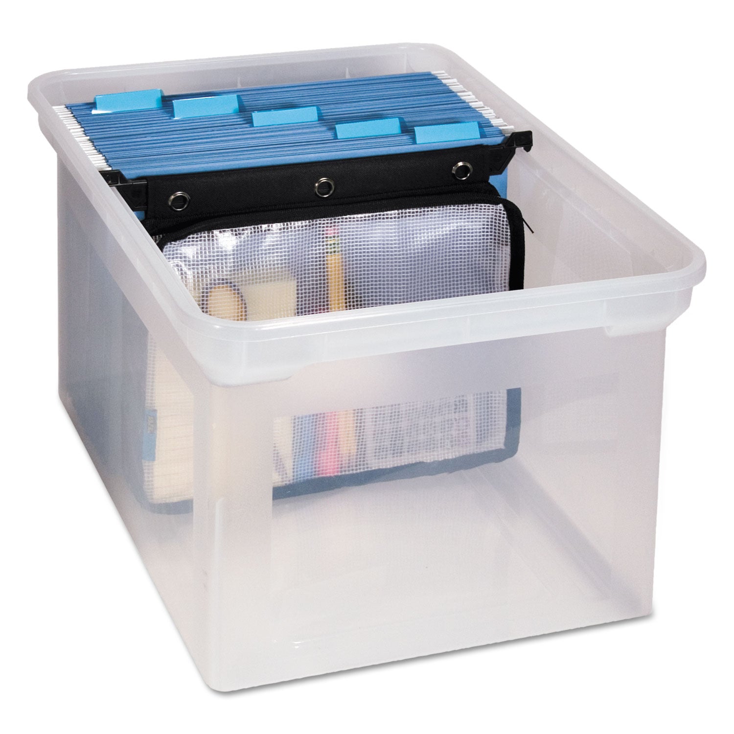 Expanding Zipper Pouch, Clear Mesh