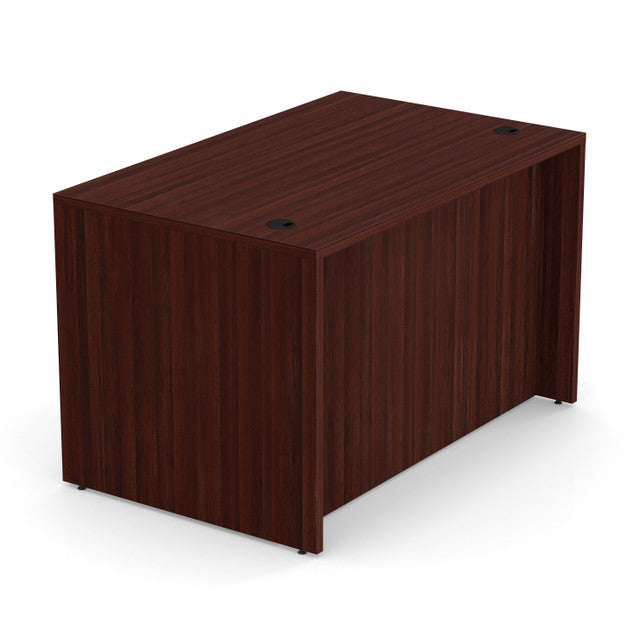 OfficeSource Laminate Desk Shell - 47''W x 30''D - Mahogany