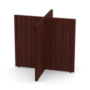 OfficeSource Conference/Multi-Purpose Tables X Base For 48" Round Top - Mahogany