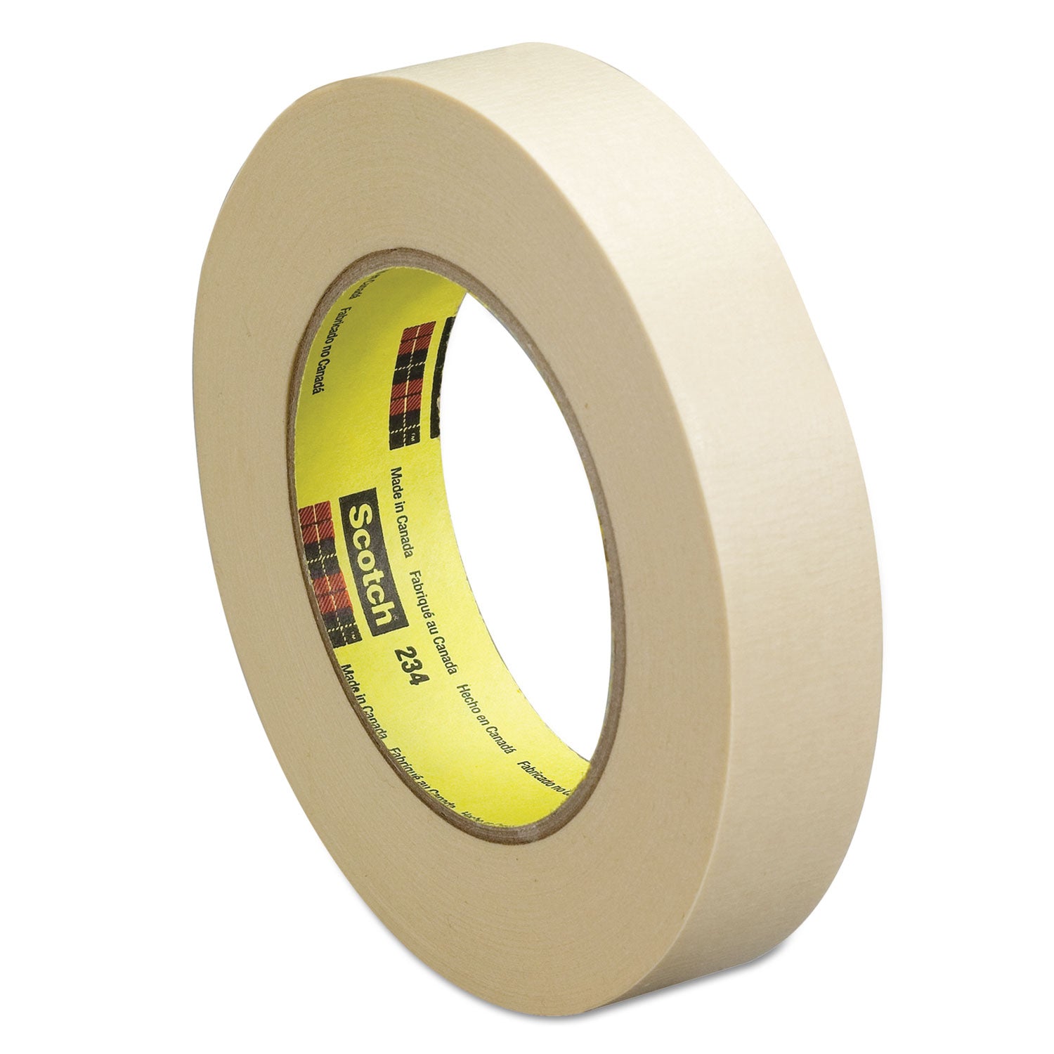Scotch General-Purpose Masking Tape - 60 yd Length x 0.75" Width x 5.9 mil Thickness - 3" Core - Tan - Rubber Backing - For Multipurpose - 1 Roll