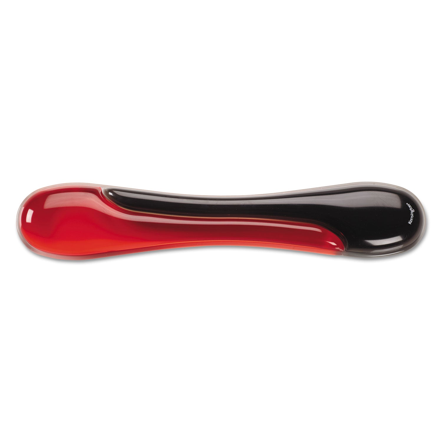 Kensington Duo Gel Wave Keyboard Wrist Rest - 18.88" Width x 3.50" Depth - Red, Black - Gel - Slip Resistant - 1 Each