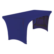 iGear™ Fabric Table Cover, Blue - 6' Open 2-S