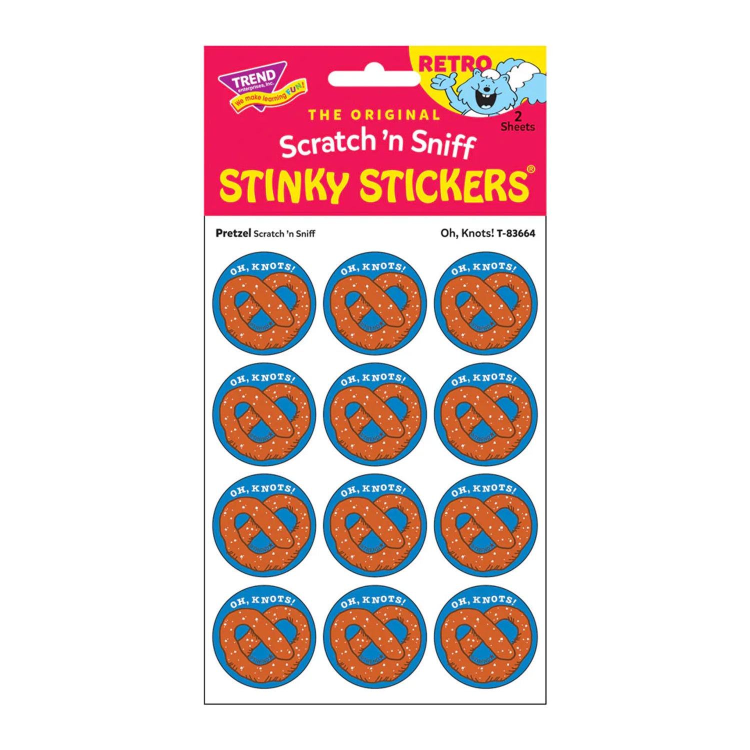 Oh/ Knots!/ Pretzel Scent Stickers, 24 ct.