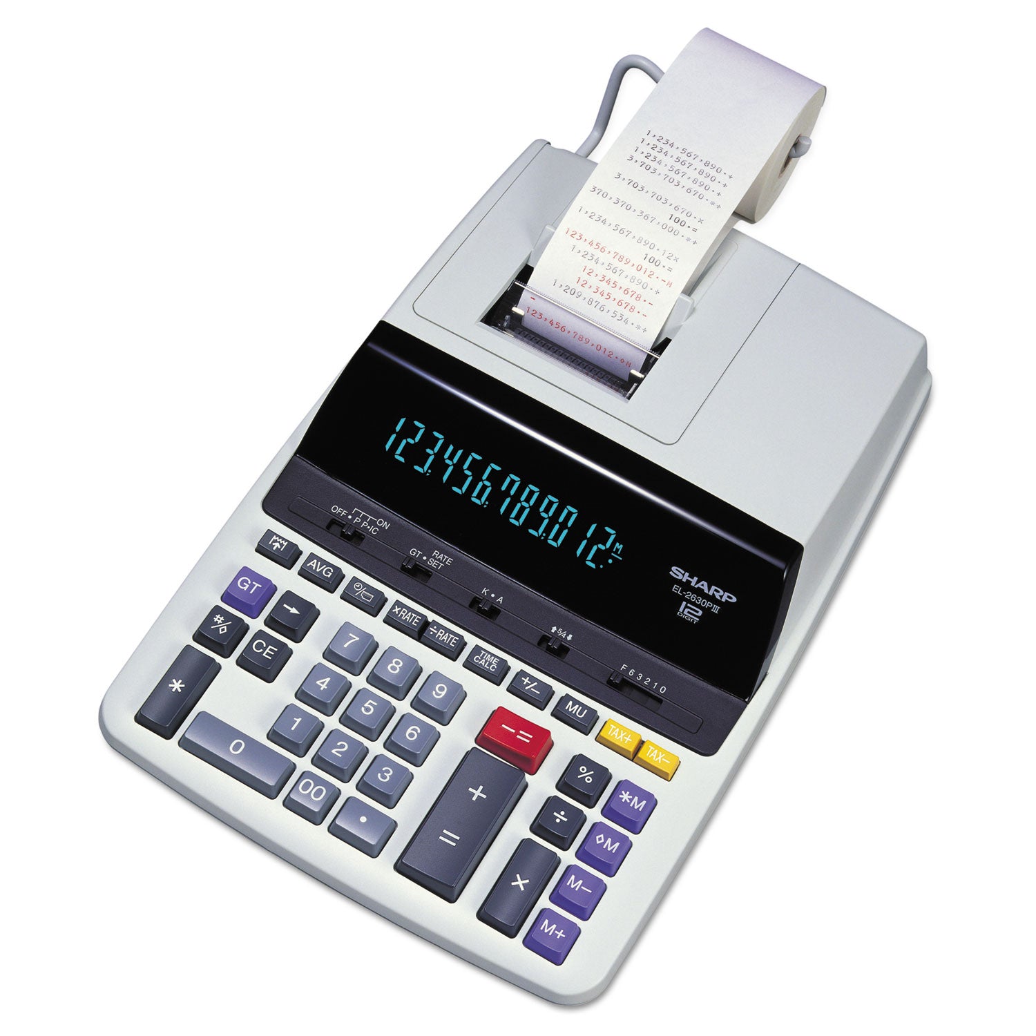Independent Memory, Sign Change, Backspace Key, Double Zero, Fixed Decimal - AC Supply Powered - 3.1" Height x 9" Width x 13.2" Depth - Off White - 1 Each