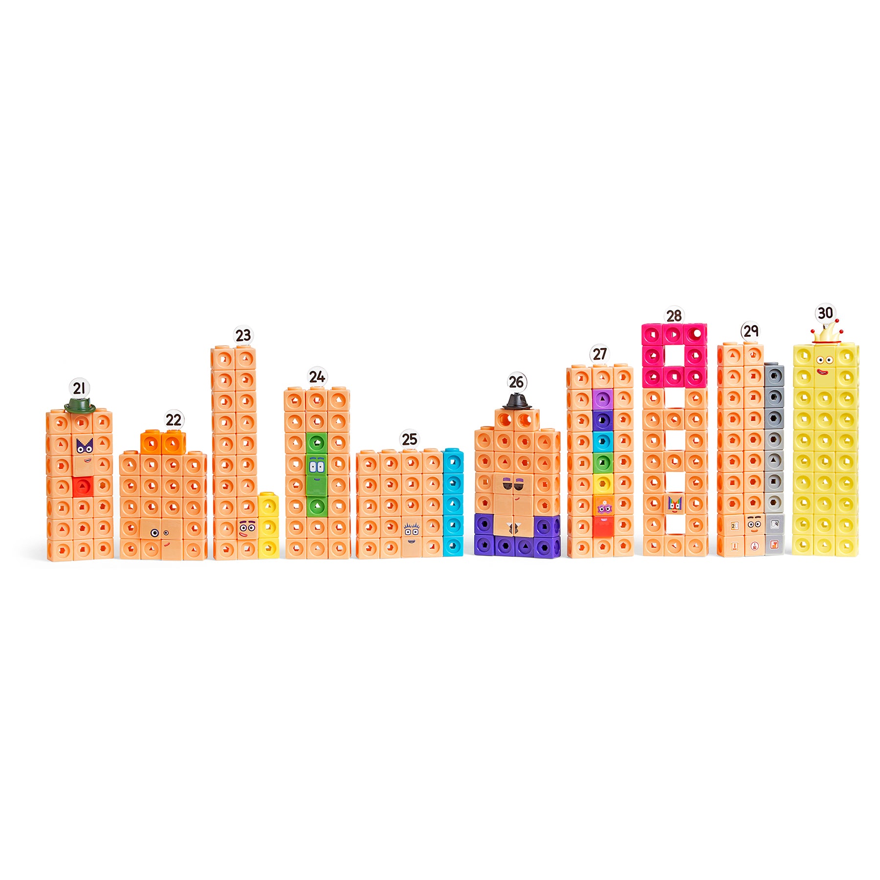 Mathlink® Cubes Numberblocks® 21–30 Activity Set