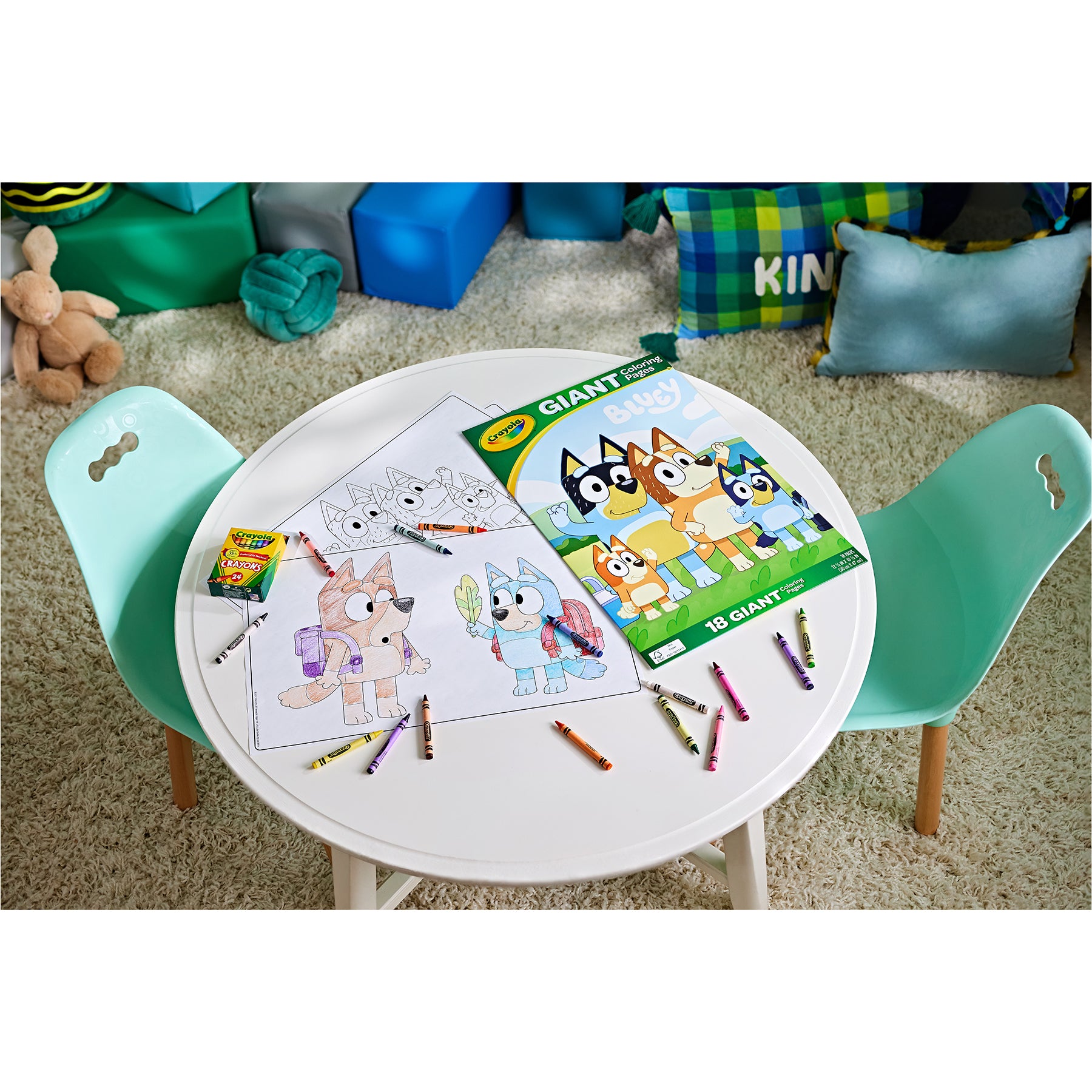 Giant Coloring Pages, Bluey