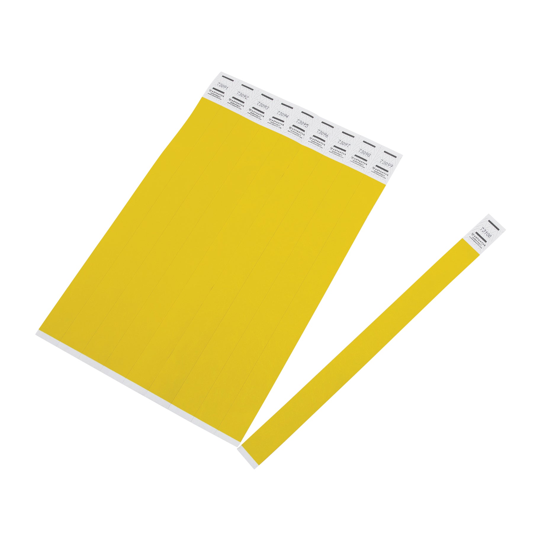 Tyvek® Wristbands Yellow, Pack of 500