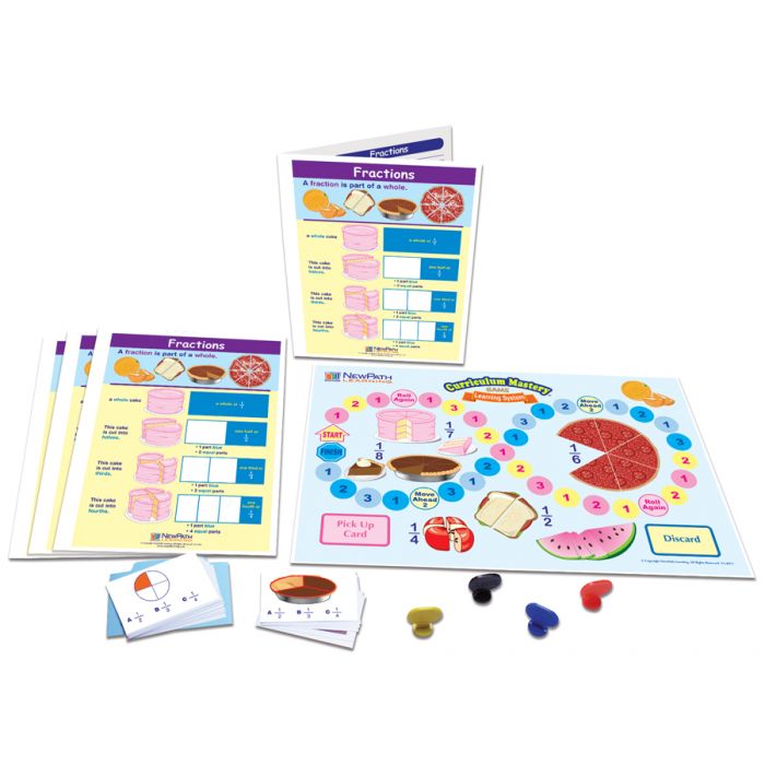 Fractions  Learning Center Game - Grades 1 - 2