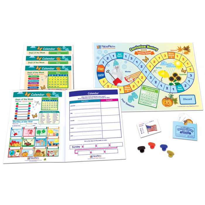 Calendar  Learning Center Game - Grades 1 - 2