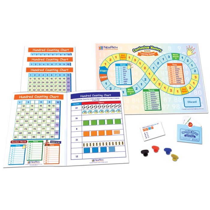 Hundred Counting Chart  Learning Center Game - Grades 1 - 2