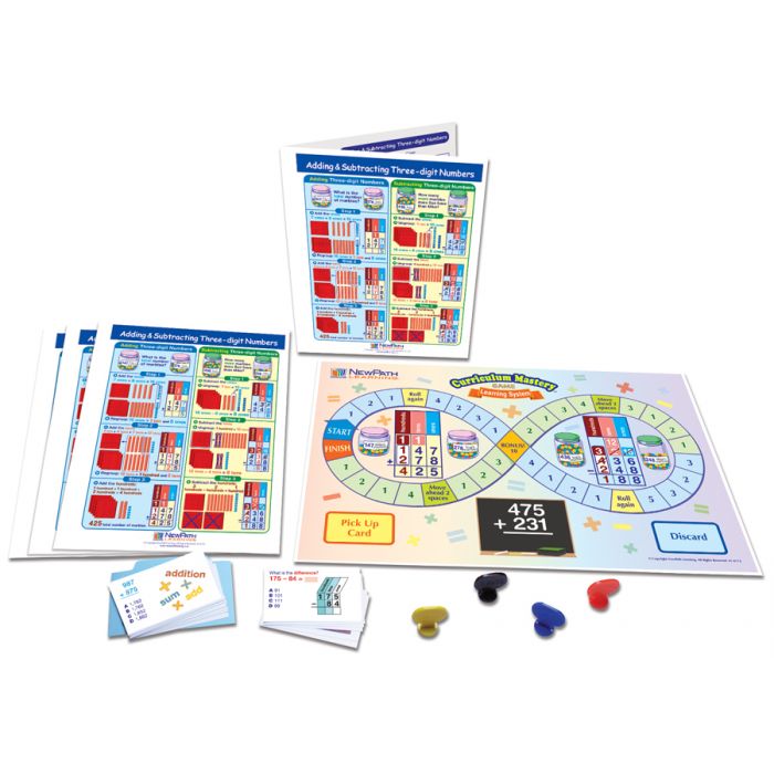 Adding & Subtracting Three-Digit Numbers  Learning Center Game - Grades 3 - 5