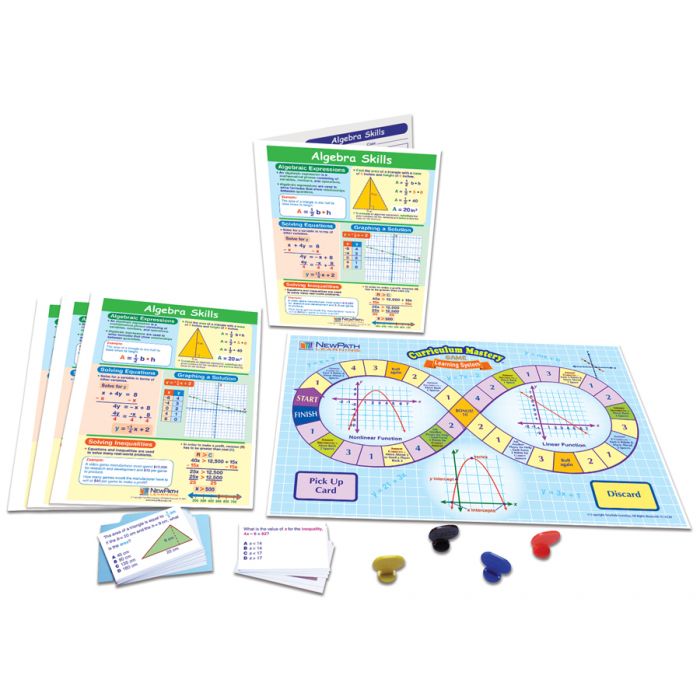 Algebra Skills  Learning Center Game - Grades 6 - 9
