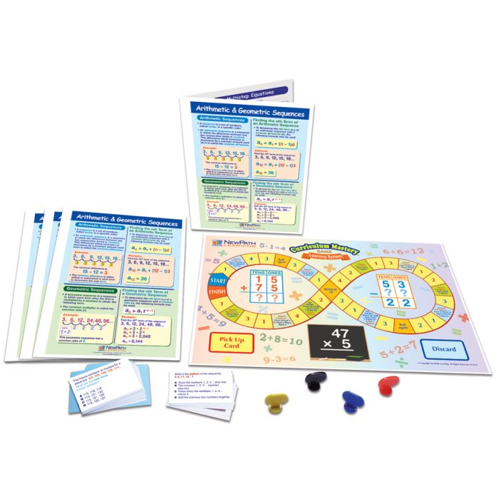 Arithmetic & Sequences  Learning Center Game - Grades 6 - 9