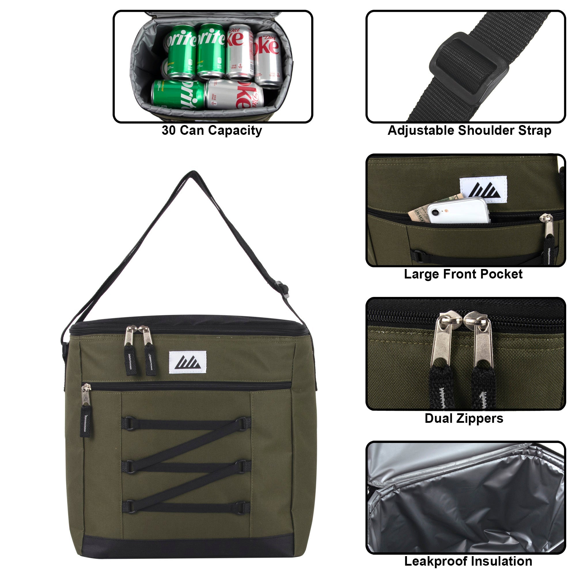Fridge Pak 30 Can Bungee Cooler Bag  - 24 in the Pack