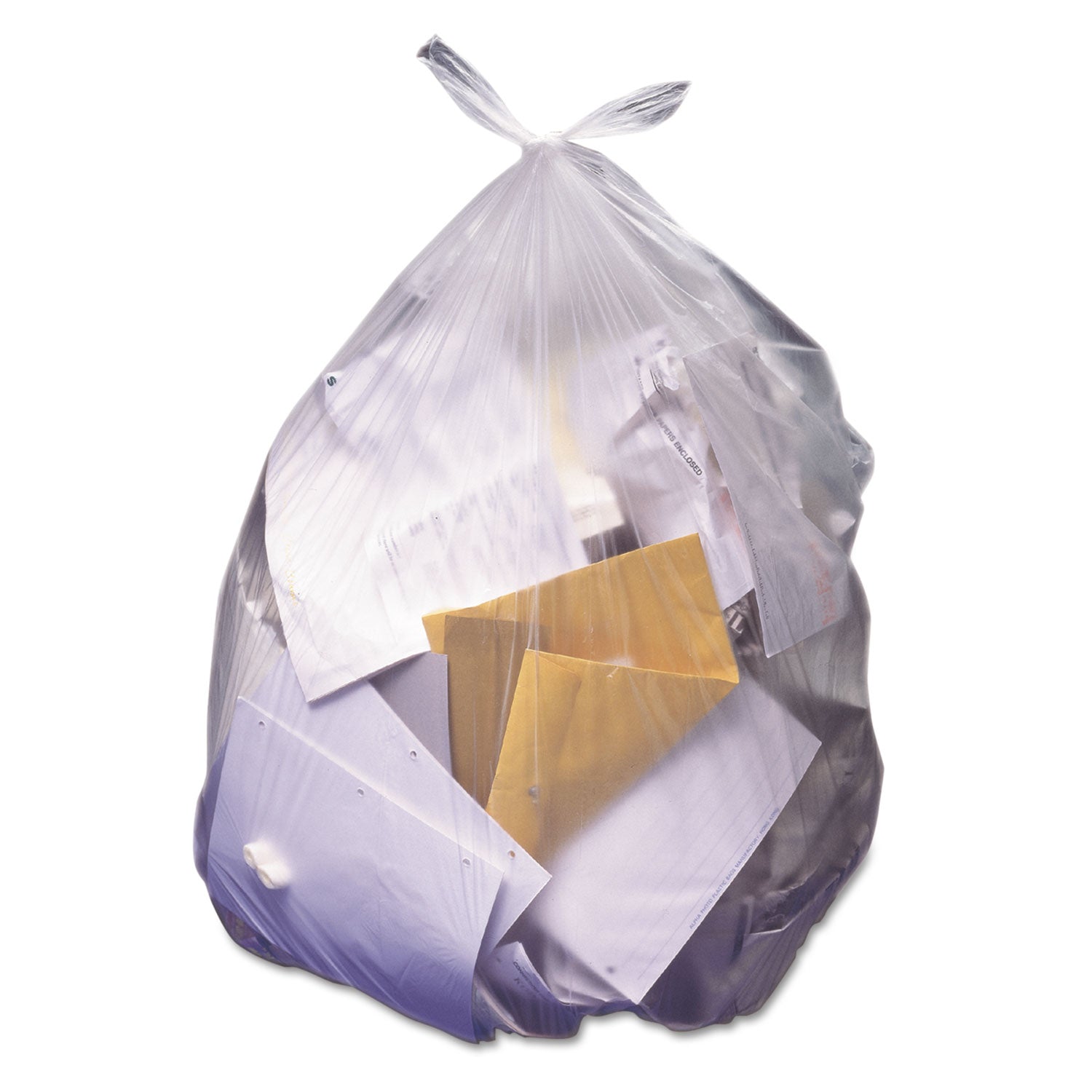 Heritage Value Line Can Liners, 56 Gallon, 46" x 43", 0.55 mil High Density, Natural, 25 Bags/Roll, 8 Rolls/Carton