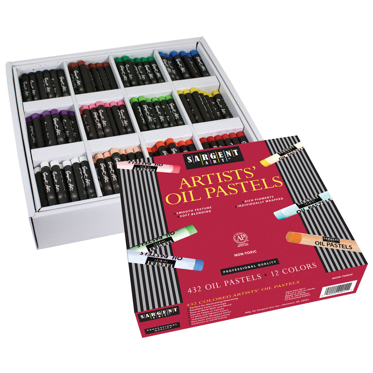 Wholesale 432 Ct. Oil Pastel Assortment(6x$41.45)