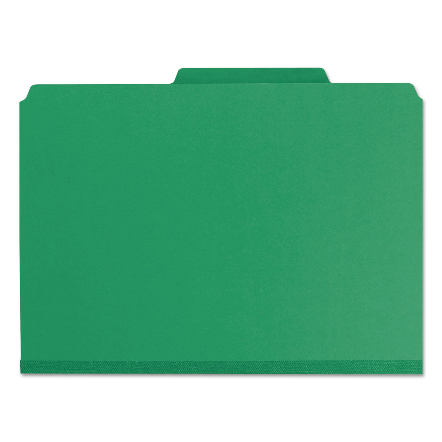 Smead Colored 1/3 Tab Cut Letter Recycled Top Tab File Folder - 8 1/2" x 11" - 1" Expansion - Top Tab Location - Assorted Tab Position - 25 pt. - Pressboard - Green - Tear Resistant, Wear Resistant - 100% Recycled - 25 / Box