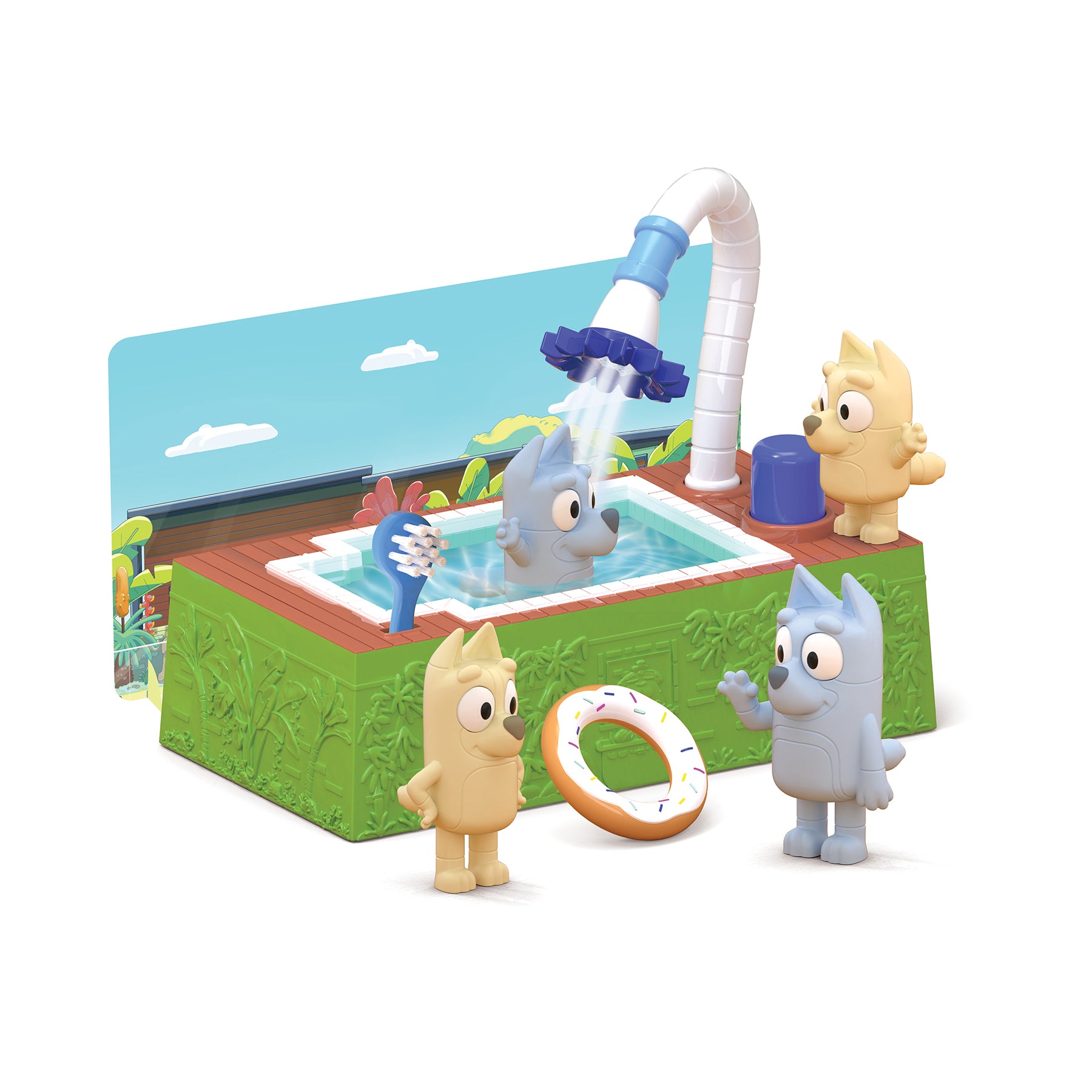 Scribble Scrubbie Bluey Poolside Playset