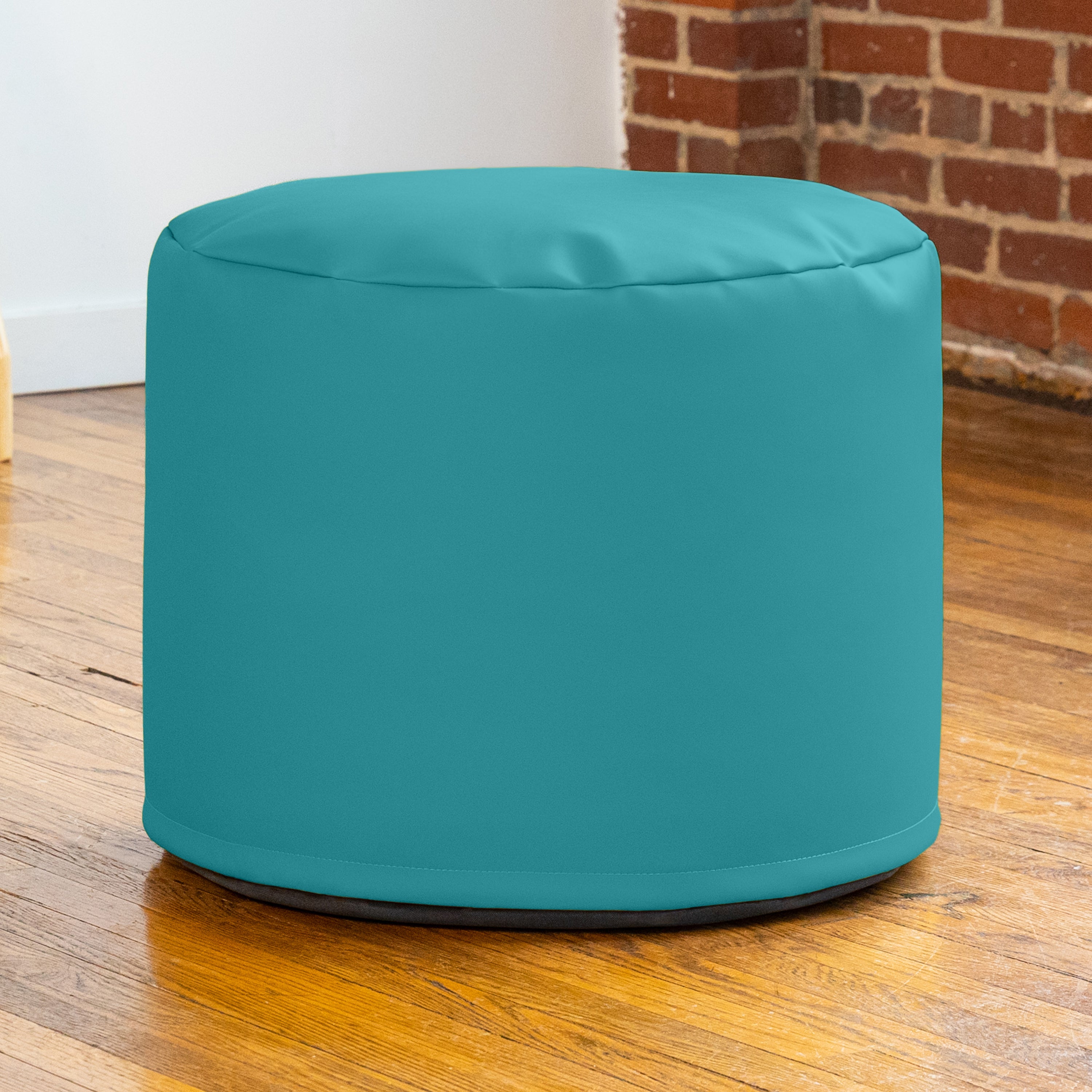 Jaxx Mallo Modular Pouf Classroom Bean Bag Seat, Premium Vinyl - Turquoise