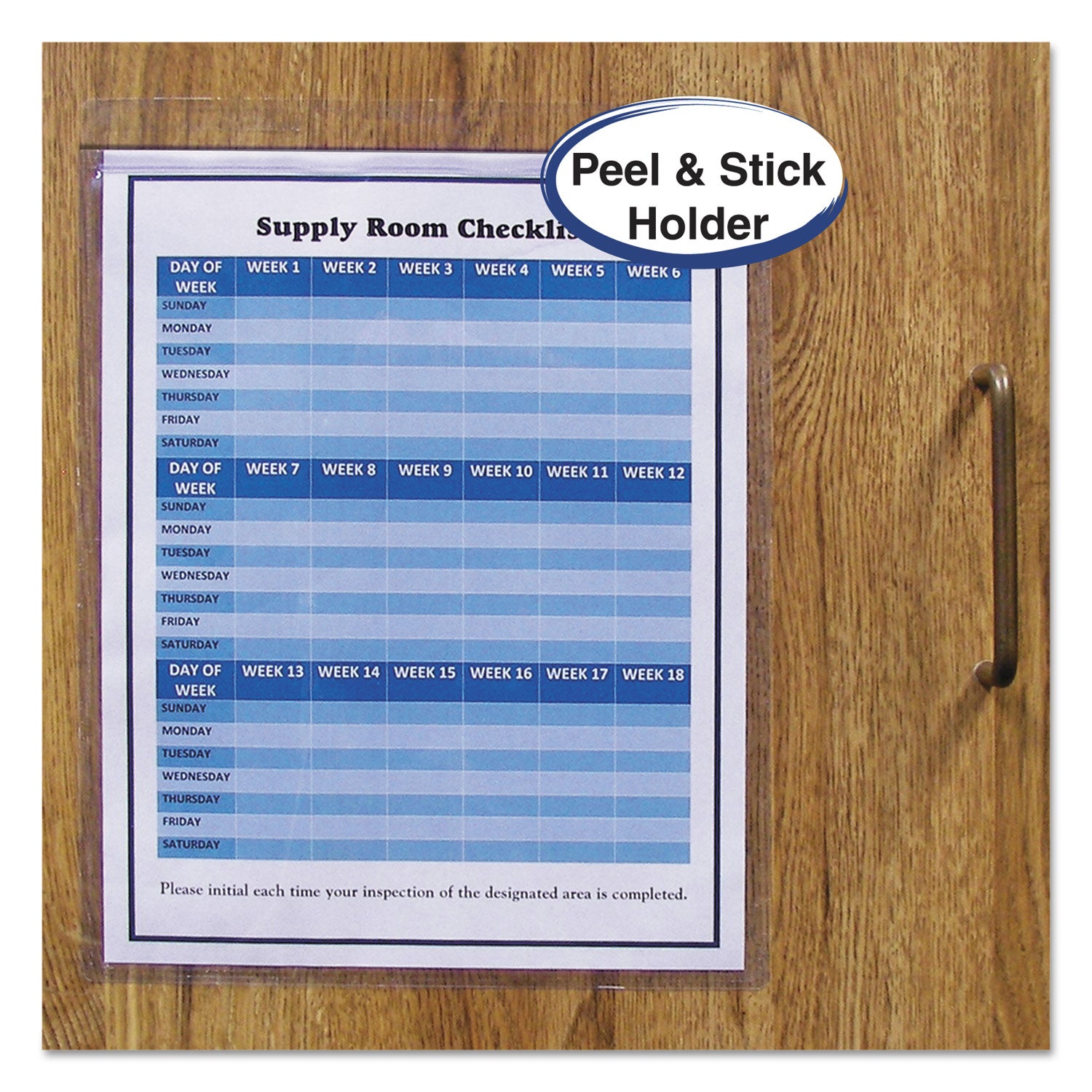 Self-Adhesive Shop Ticket Holders, 9 x 12, Box of 50