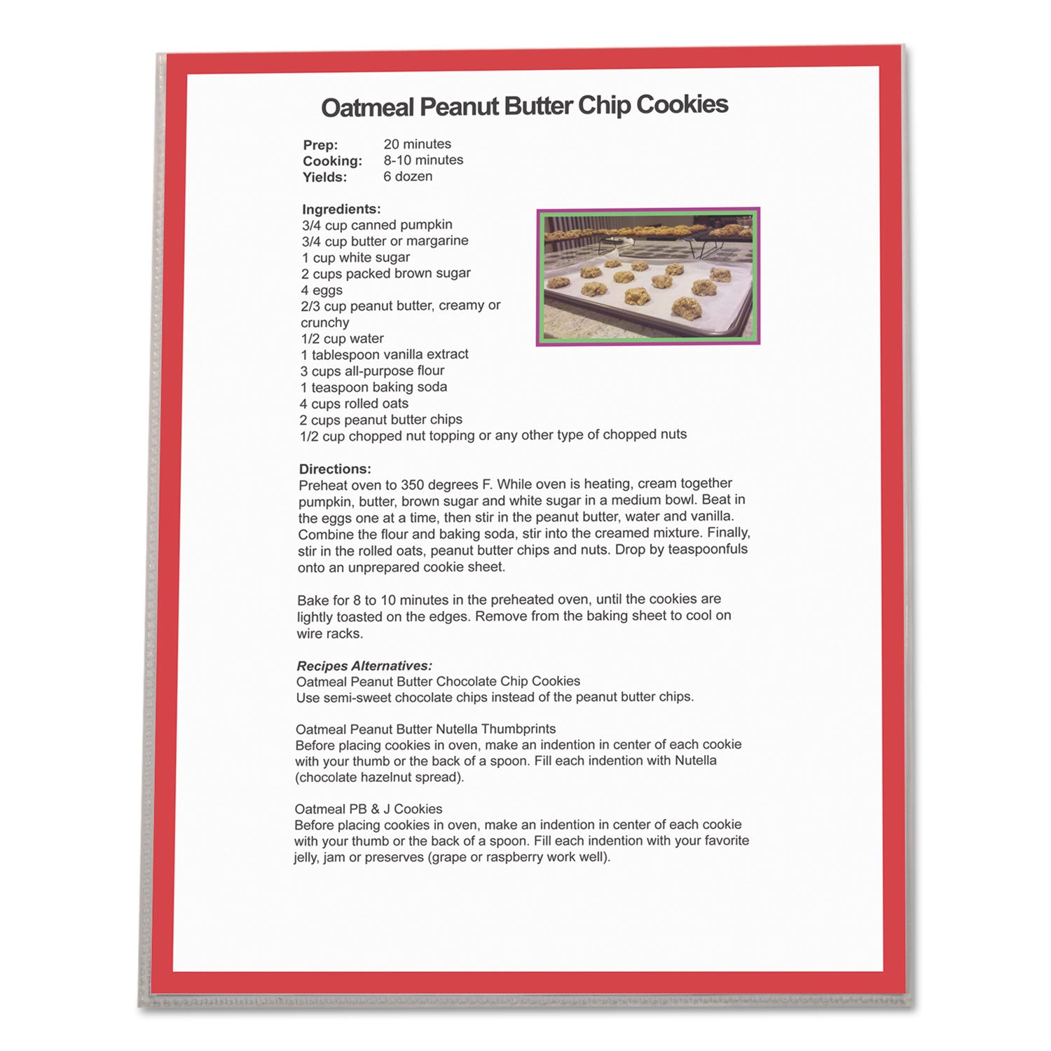 No-Hole Heavyweight Poly Sheet Protectors, Clear, Top Loading, 11" x 8-1/2", Box of 25