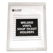 C-Line Letter Vinyl File Pocket - 8 1/2" x 11" - Vinyl - Clear - Punched - 50 / Box