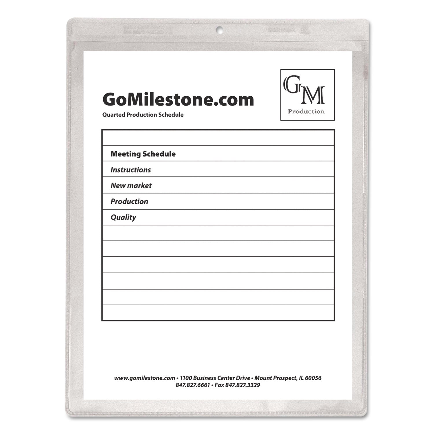 C-Line Letter Vinyl File Pocket - 8 1/2" x 11" - Vinyl - Clear - Punched - 50 / Box