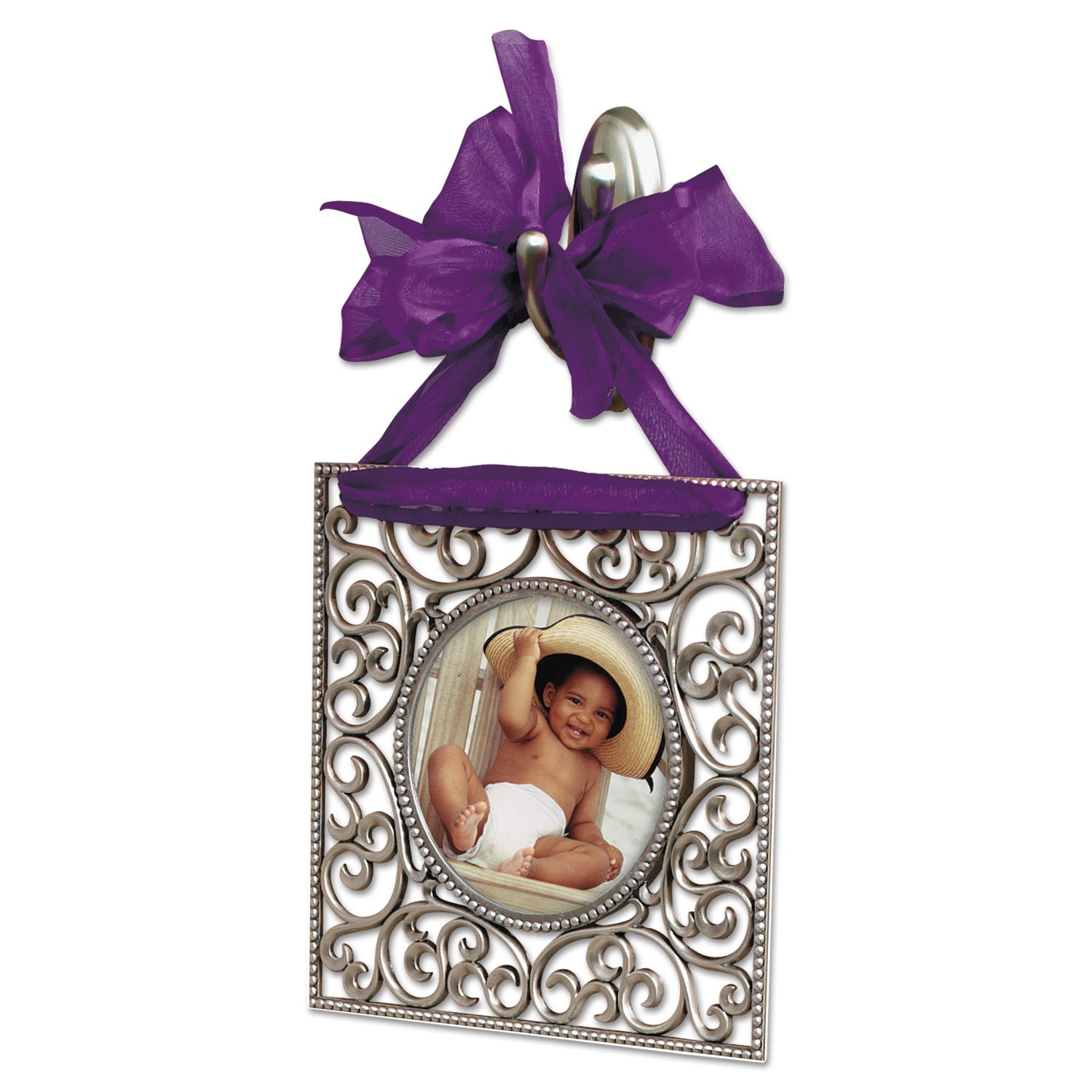 3 lb (1.36 kg) Capacity - 1.3" Width x 3.1" Length - for Decoration - Plastic - Metallic Silver - Brushed Nickel - 1 Pack