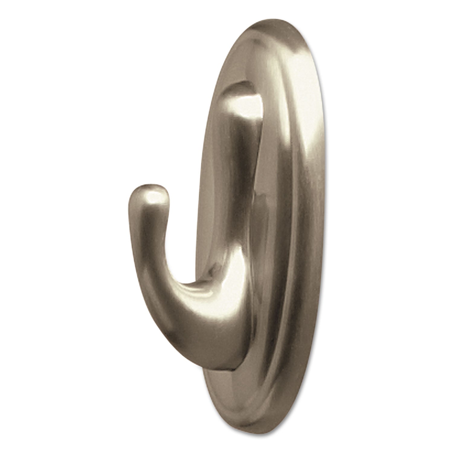 3 lb (1.36 kg) Capacity - 1.3" Width x 3.1" Length - for Decoration - Plastic - Metallic Silver - Brushed Nickel - 1 Pack