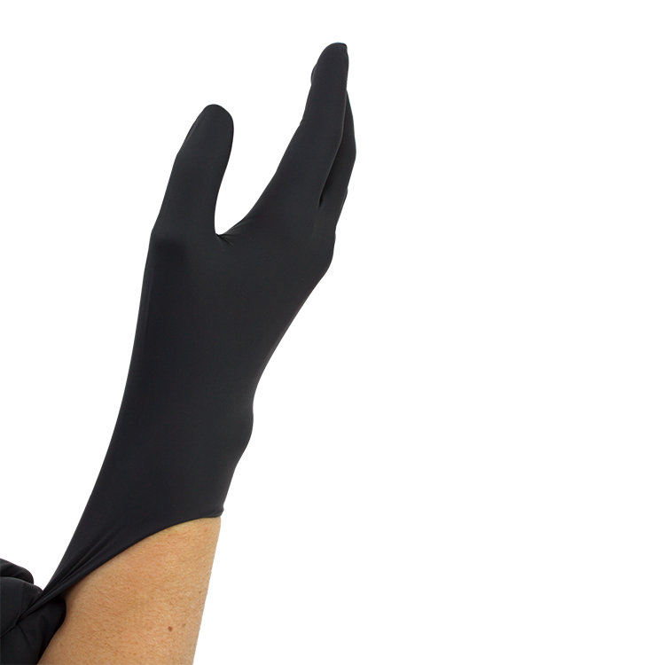 Black Arrow Latex Exam Gloves, Medium, Powder-Free - 100 pcs per Box/10 boxes per Case
