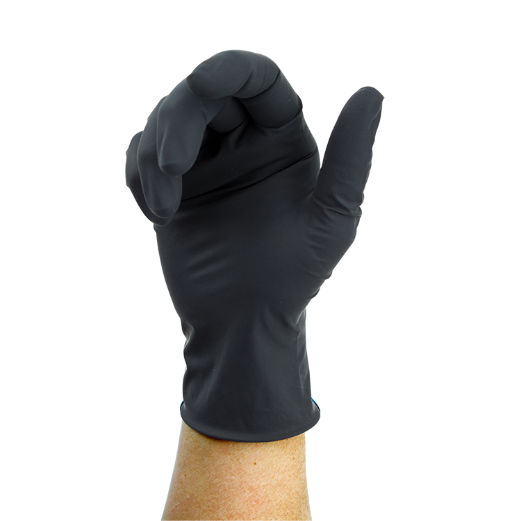 Black Arrow Latex Exam Gloves, X-Large, Powder-Free - 100 pcs per Box/10 boxes per Case
