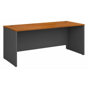 Bush Business Furniture Series C 72W x 30D Office Desk in Natural Cherry - 71.02" Width x 29.37" Depth x 29.84" Height