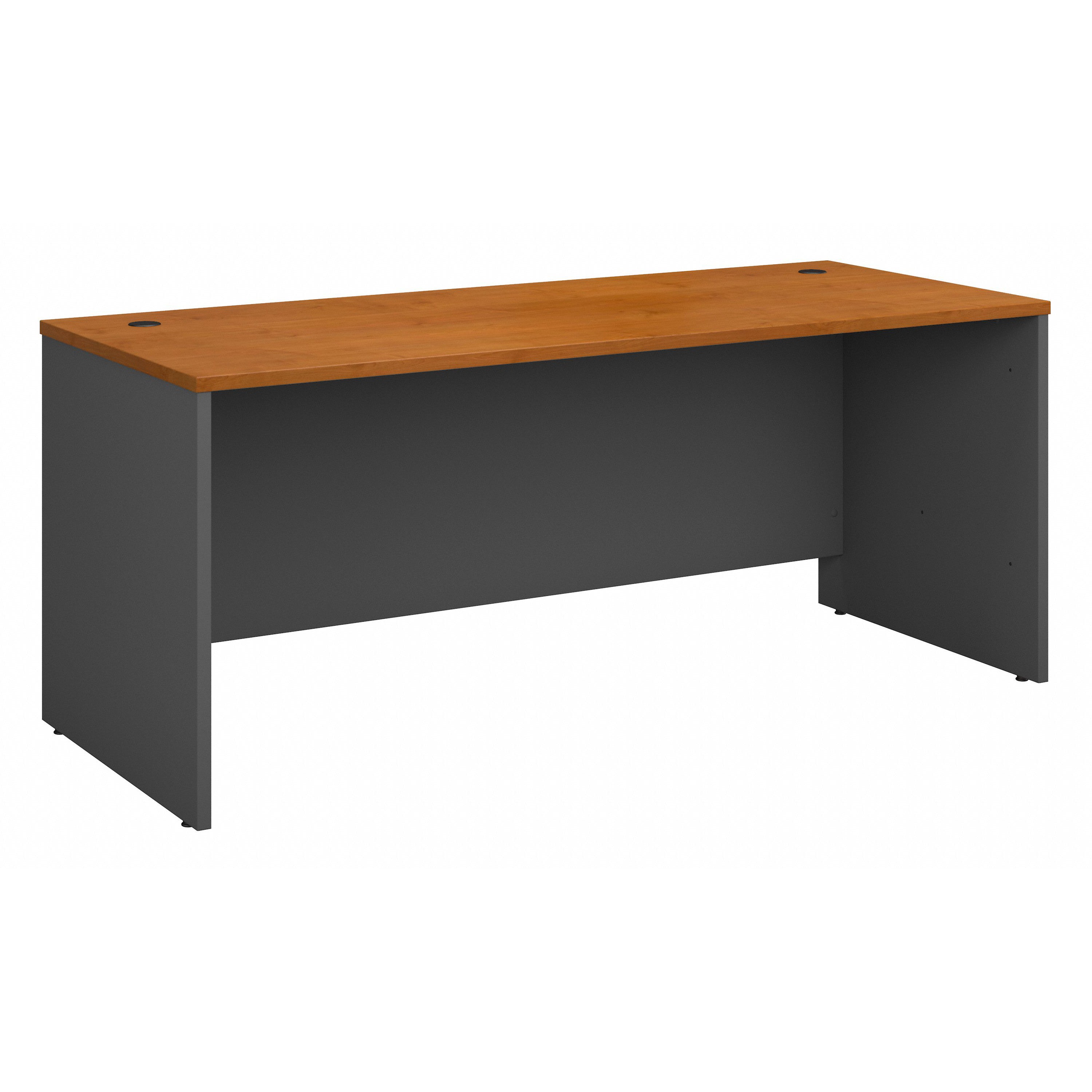 Bush Business Furniture Series C 72W x 30D Office Desk in Natural Cherry - 71.02" Width x 29.37" Depth x 29.84" Height