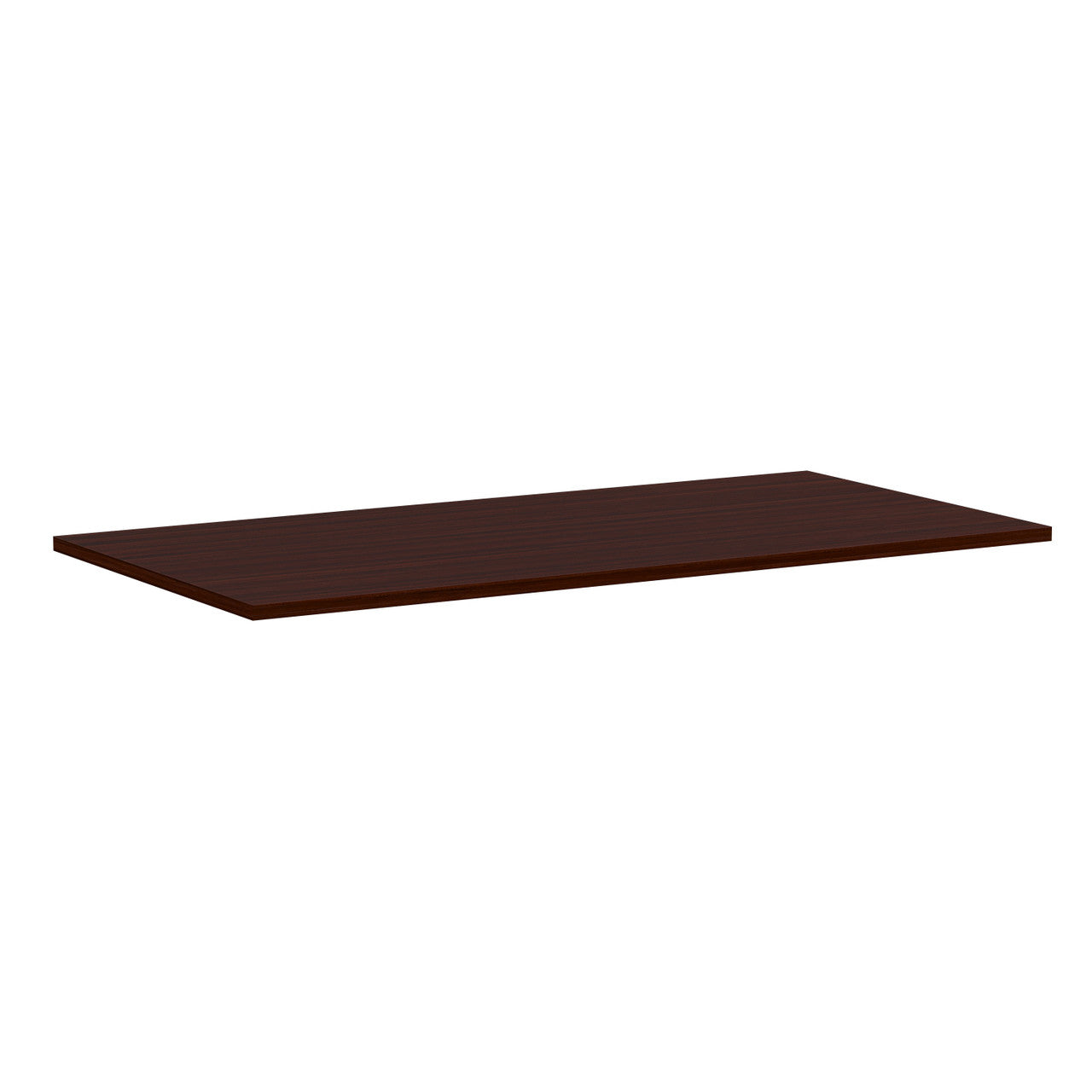 OfficeSource Variant Rectangular Top - 60"W x 30"D (Requires Base) - Mahogany