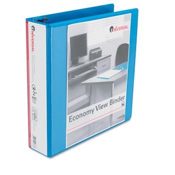 Universal® D-Ring Economy Vinyl View Binder BNDR,VIEW,D-RNG,2IN,LBE (Pack Of20)