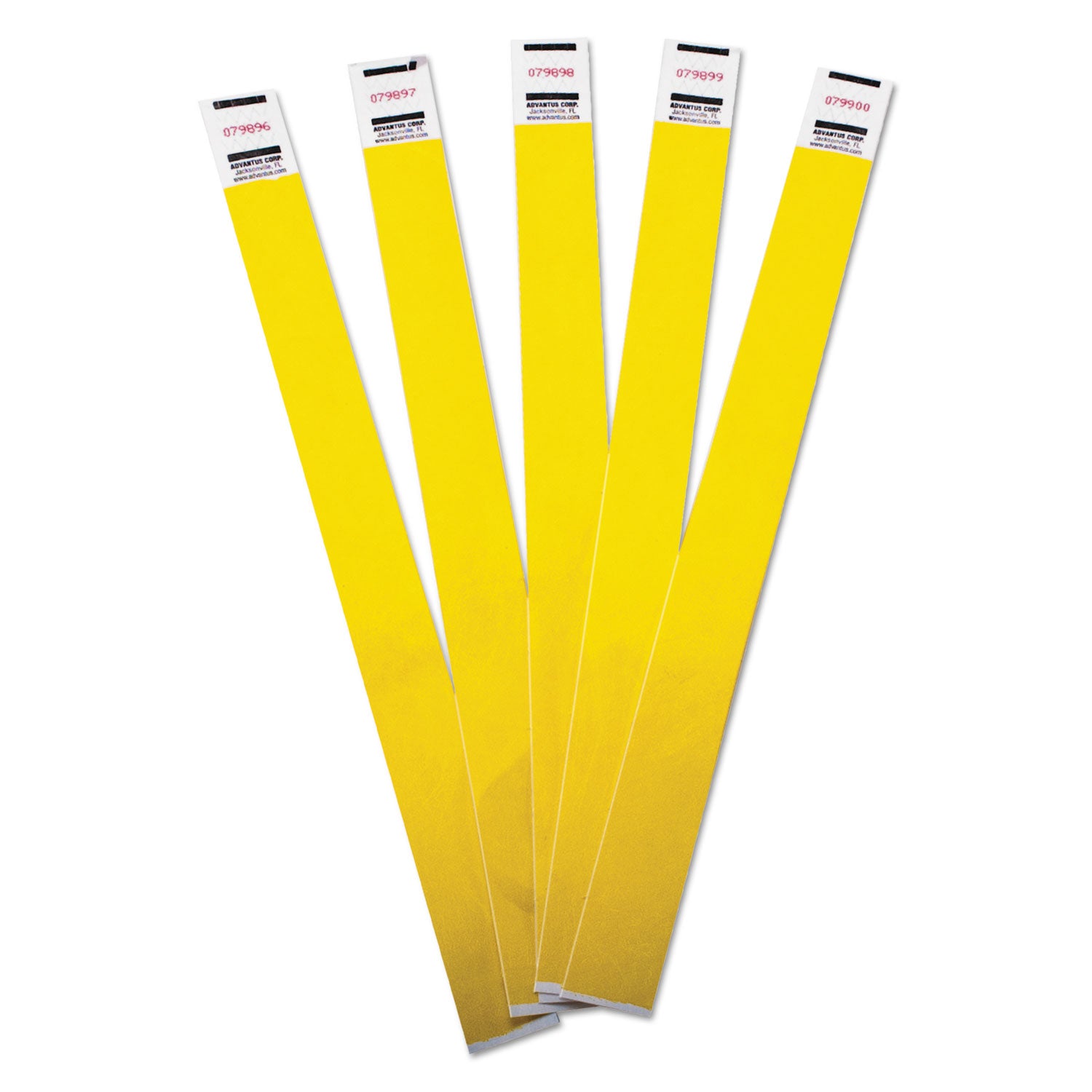 Tyvek® Wristbands Yellow, Pack of 500