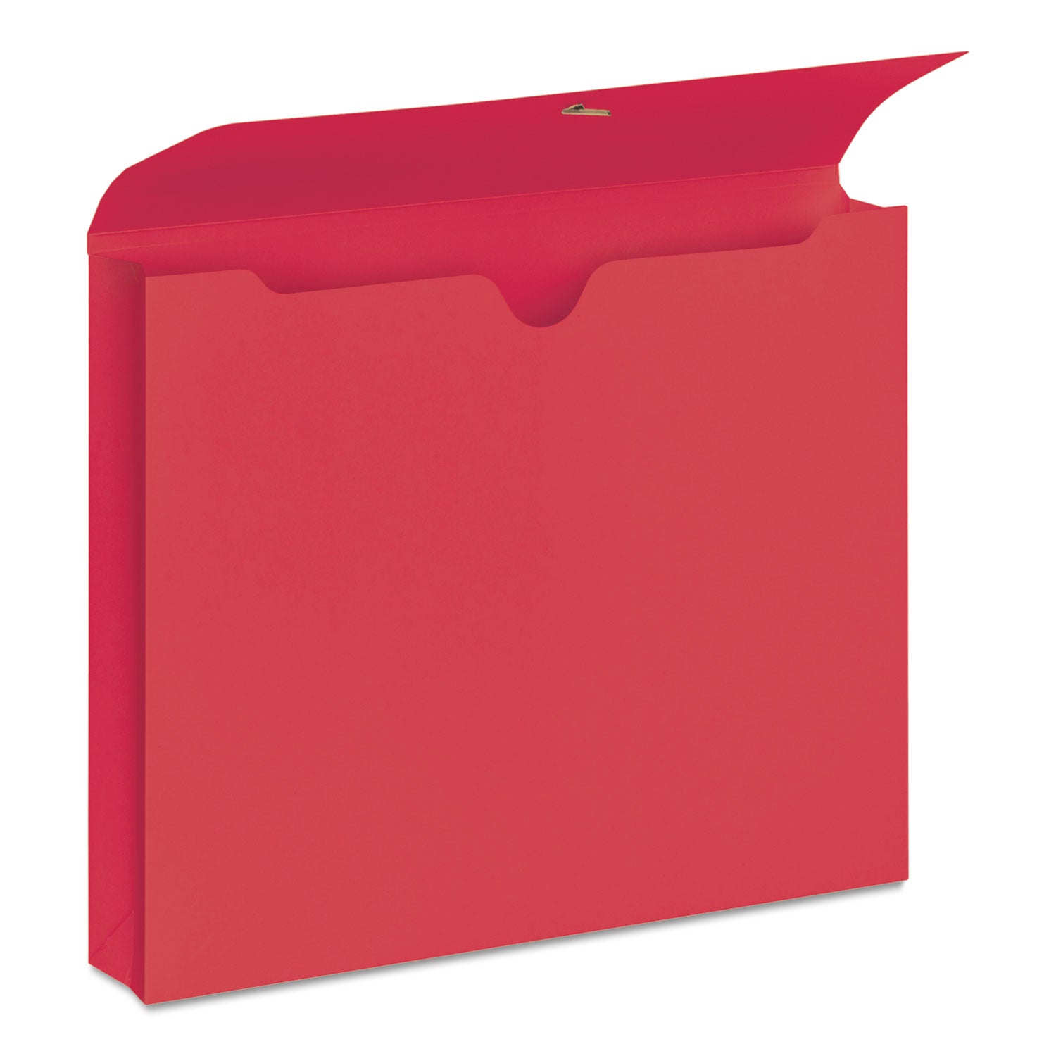 Smead Letter Recycled File Wallet - 8 1/2" x 11" - 2" Expansion - 1 Pocket(s) - 11 pt. - Red - Elastic Closure, Heavy Duty, Flap - 10% Recycled - 1 / Pack