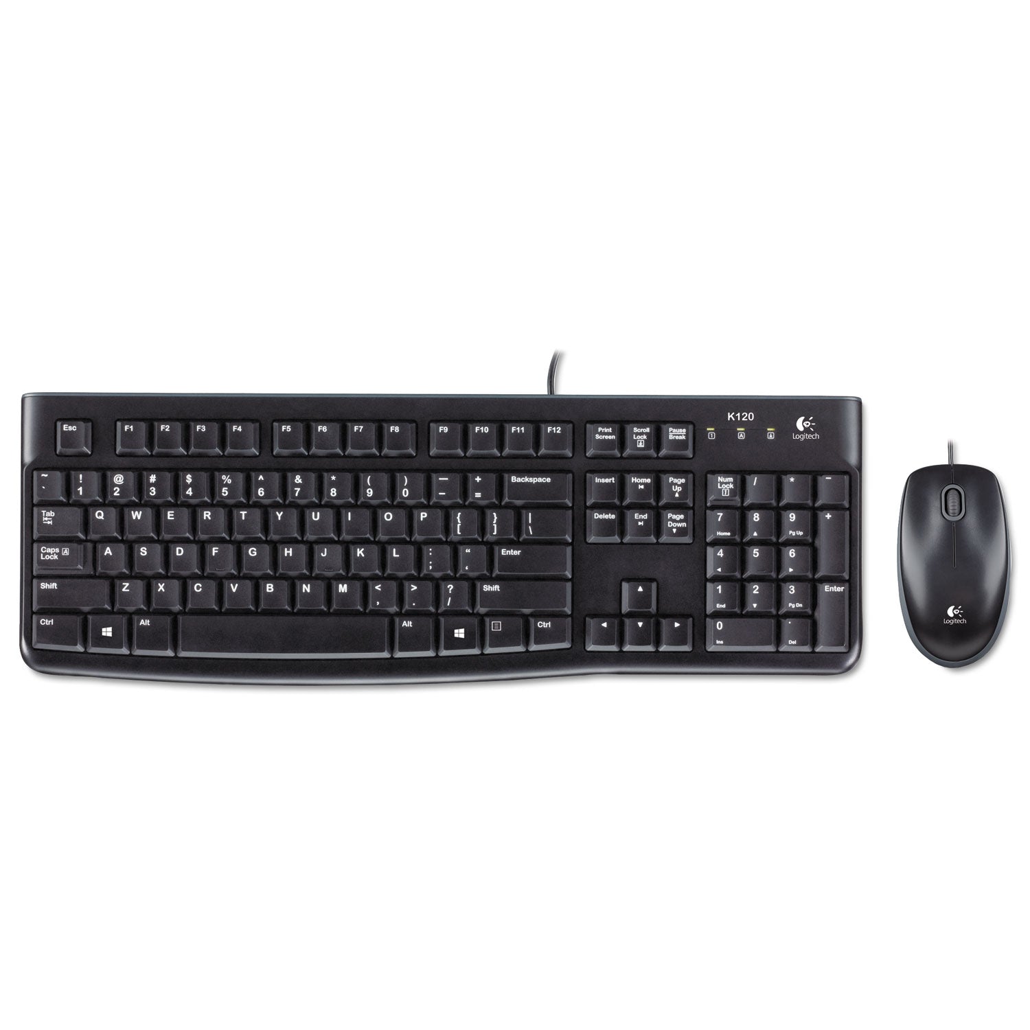 USB Cable Keyboard - 104 Key - USB Cable Mouse - Optical - 1000 dpi - 3 Button - Scroll Wheel - Compatible with Computer for PC - 1 Each