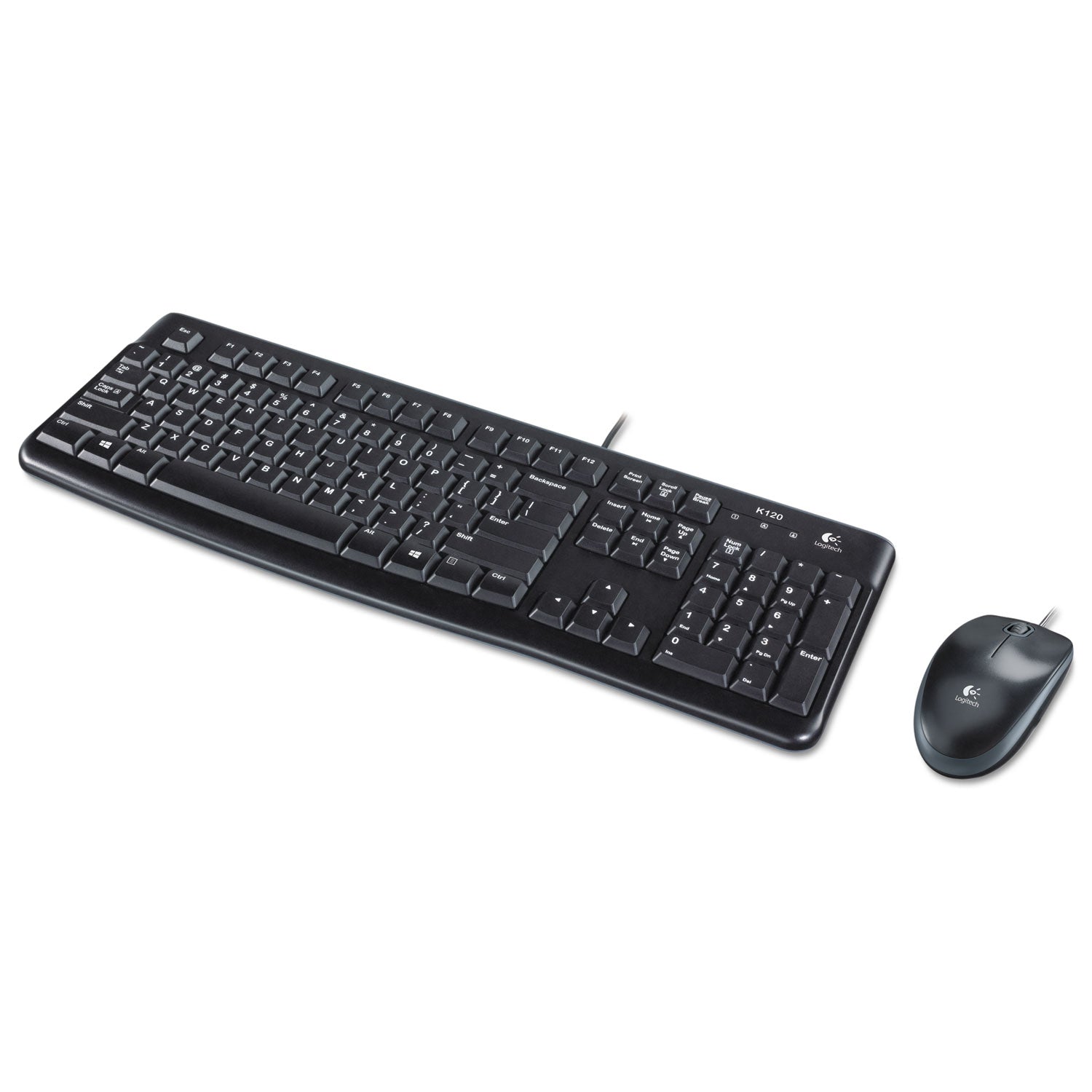 USB Cable Keyboard - 104 Key - USB Cable Mouse - Optical - 1000 dpi - 3 Button - Scroll Wheel - Compatible with Computer for PC - 1 Each