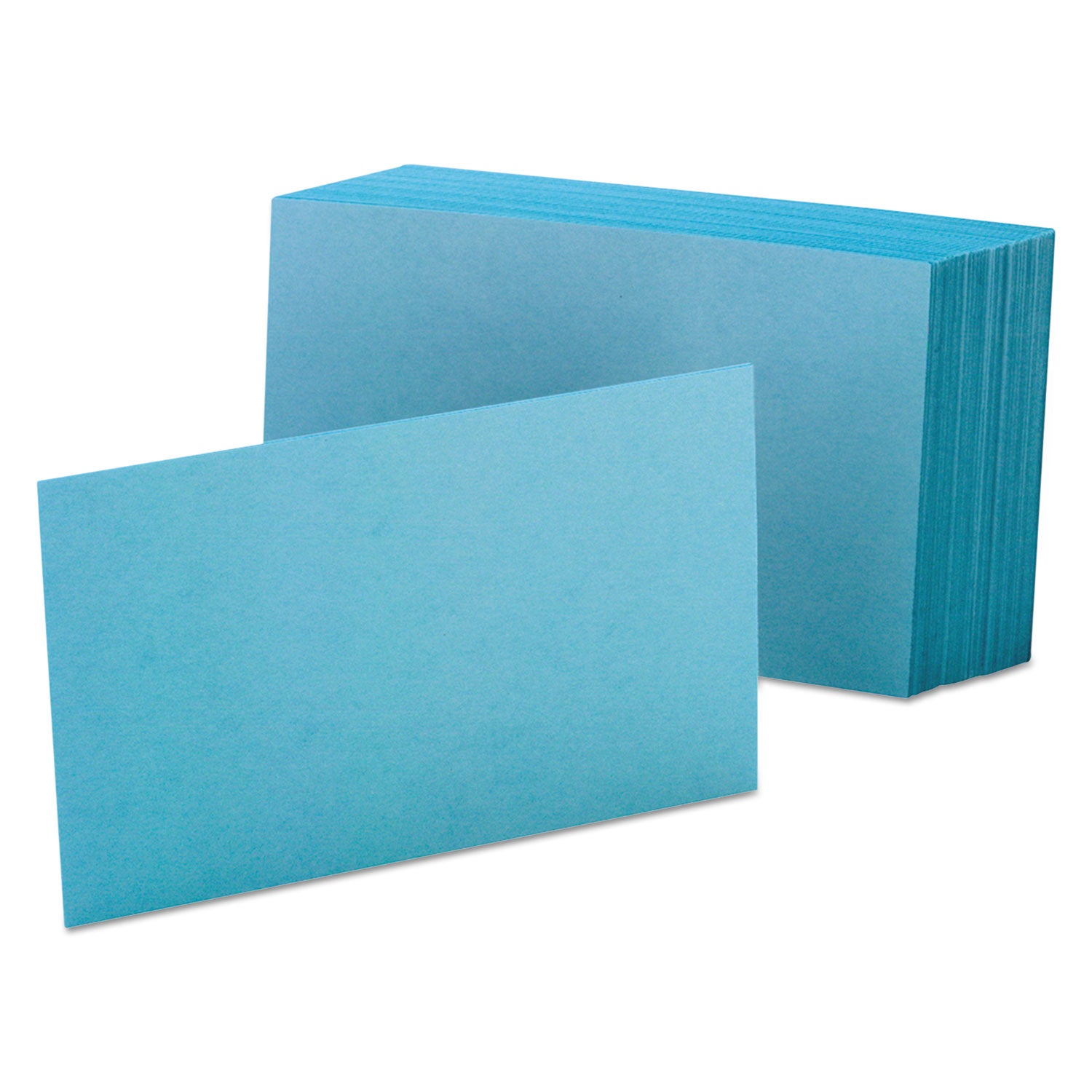 Oxford Colored Blank Index Cards, Blue, 4" x 6", Plain, Durable, 100 Sheets per Pack