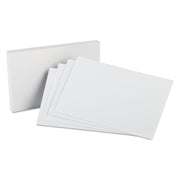 Oxford Plain Index Cards - 5" x 8" - 85 lb Basis Weight - Sustainable Forestry Initiative (SFI) - White - 100 / Pack