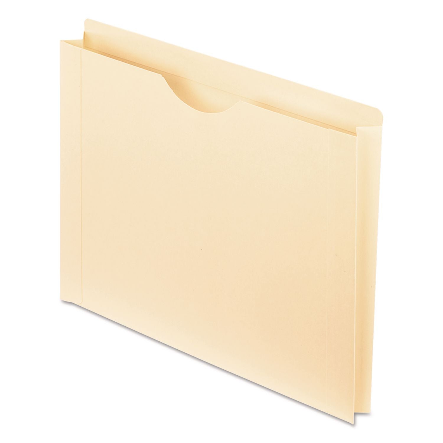 Pendaflex Letter Recycled File Jacket - 8 1/2" x 11" - 1 1/2" Expansion - 11 pt. - Manila - Manila - Double-ply Reinforced Top - 10% Recycled - 50 / Box