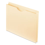 Pendaflex Letter Recycled File Jacket - 8 1/2" x 11" - 1 1/2" Expansion - 11 pt. - Manila - Manila - Double-ply Reinforced Top - 10% Recycled - 50 / Box