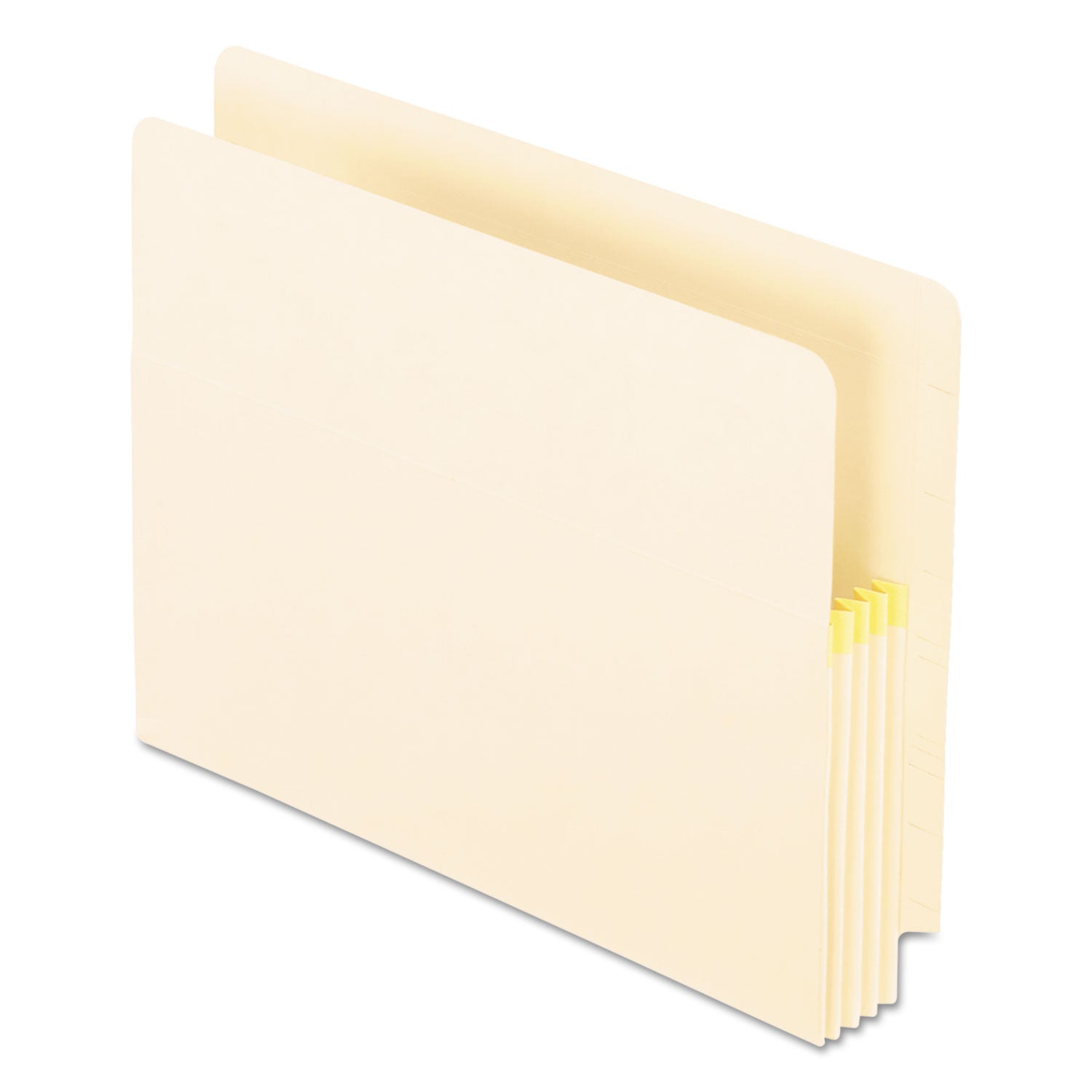 Pendaflex Letter Recycled File Pocket - 8 1/2" x 11" - 3 1/2" Expansion - Manila, Tyvek - Manila - Tab, Reinforced Gusset - 10% Recycled - 25 / Box