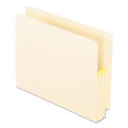 Pendaflex Letter Recycled File Pocket - 8 1/2" x 11" - 3 1/2" Expansion - Manila, Tyvek - Manila - Tab, Reinforced Gusset - 10% Recycled - 25 / Box