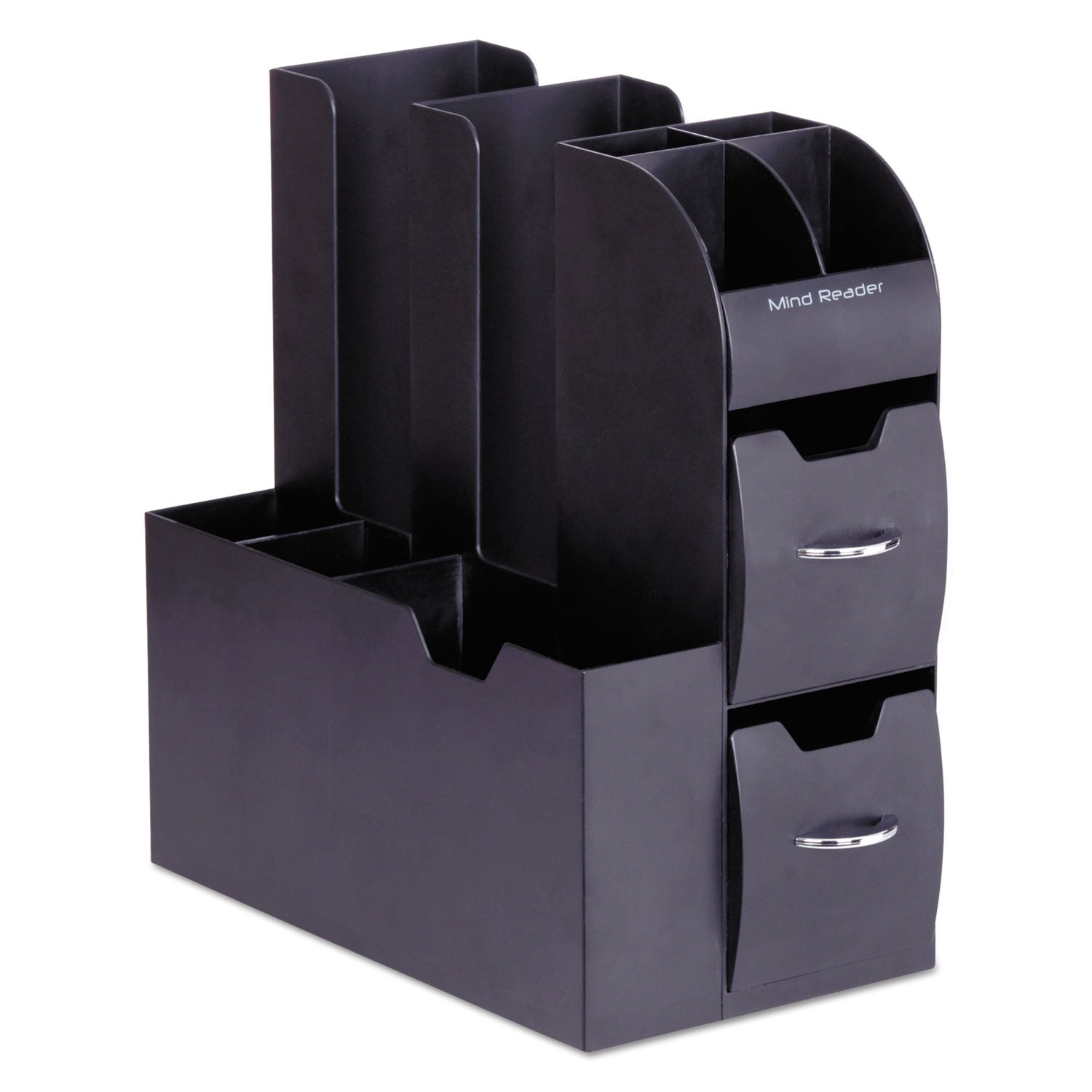 16 x Coffee/Tea Pod - 2 Drawer(s) - 12" Height x 6.50" Width x 11.75" Depth - Compact - Black - 1 Each