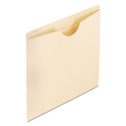 Pendaflex Letter Recycled File Jacket - 8 1/2" x 11" - 11 pt. - Manila - Manila - Double-ply Reinforced Top, Thumb Cut - 10% Recycled - 100 / Box