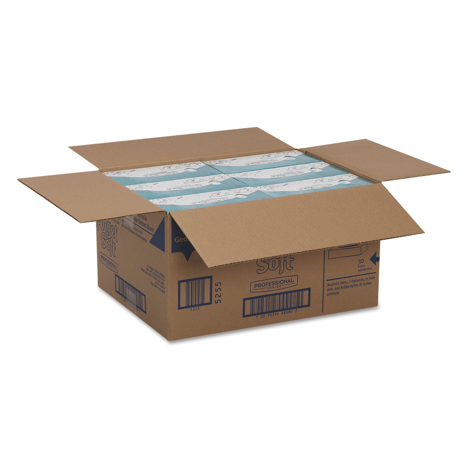 Angel Soft Professional Series Premium Facial Tissue - 2 Ply - 8.85" Width x 7.65" Length - White - Fiber - 100/Box - 30 / Carton