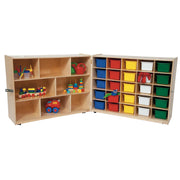 Tray and Shelf Folding Storage with (25) Assorted Trays