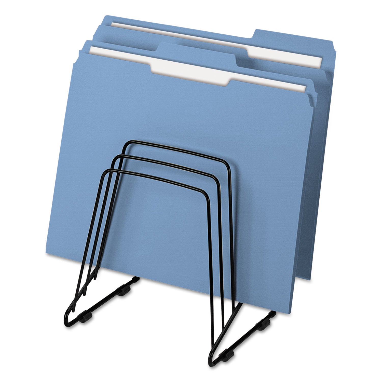 5 Compartment(s) - 8.25" Height x 7.25" Width x 6" Depth - Desktop - Black - Steel - 1 Each